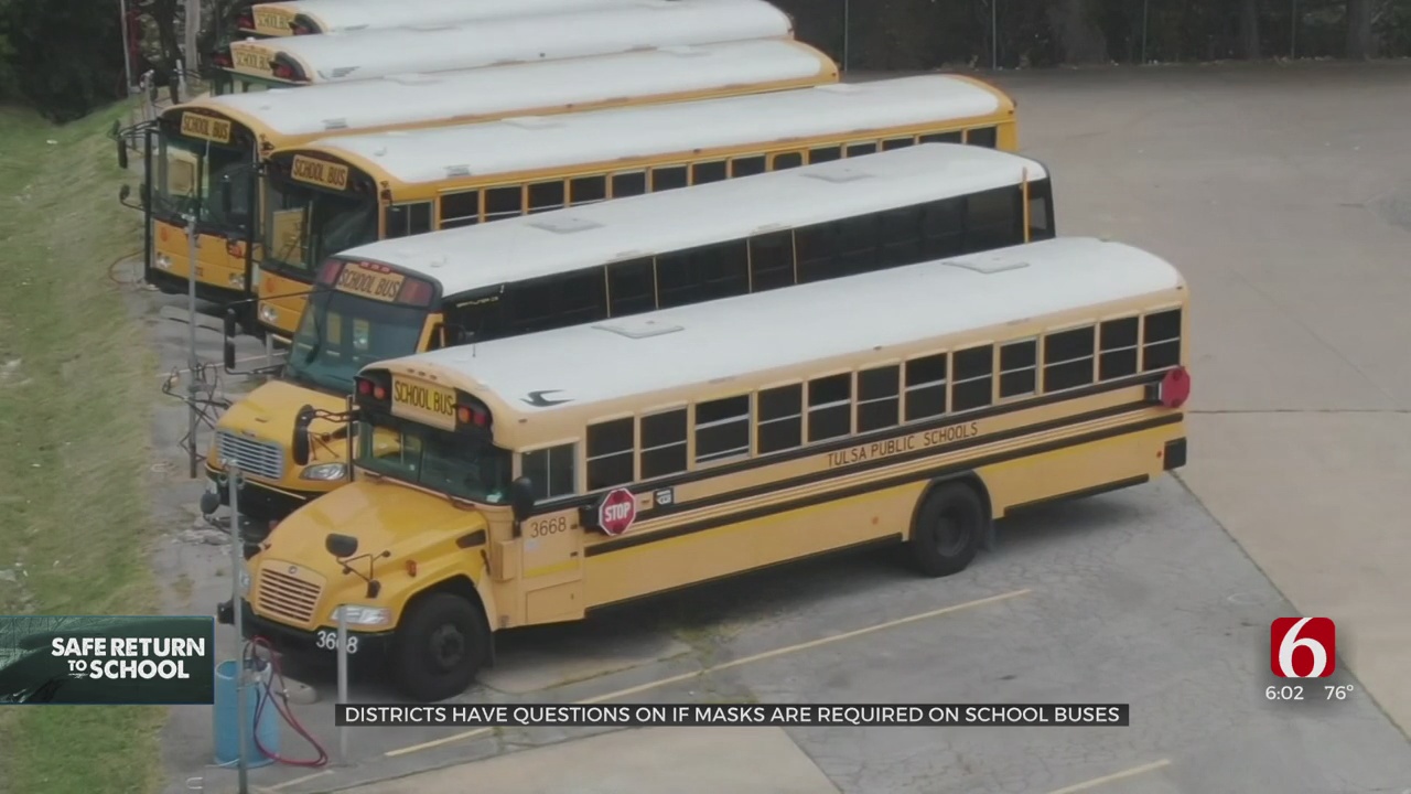 Oklahoma Districts Differ On Mask Expectations On School Buses