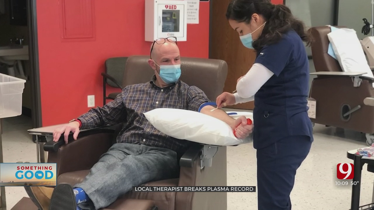 Local Therapist Breaks Plasma Record After Donating To 48 COVID Patients