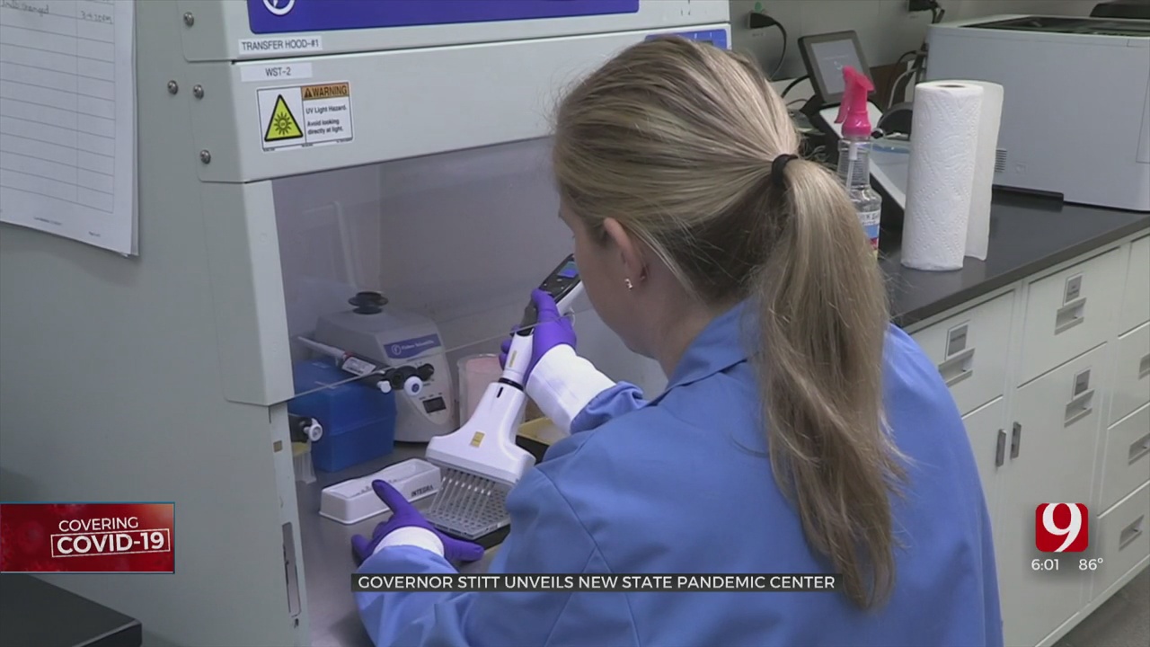 Gov. Stitt Unveils New State Pandemic Center 