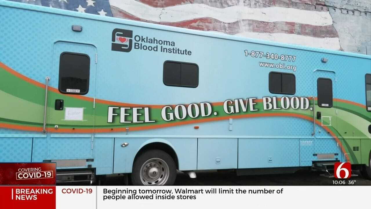 Oklahoma Blood Institute Struggling To Get Donations During Coronavirus Pandemic