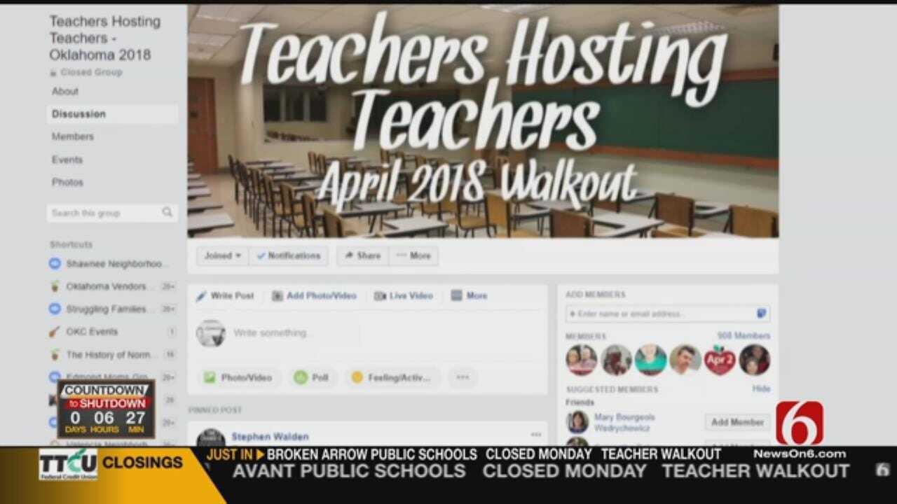 OKC Area Teachers Open Homes To Peers Traveling For Walkout