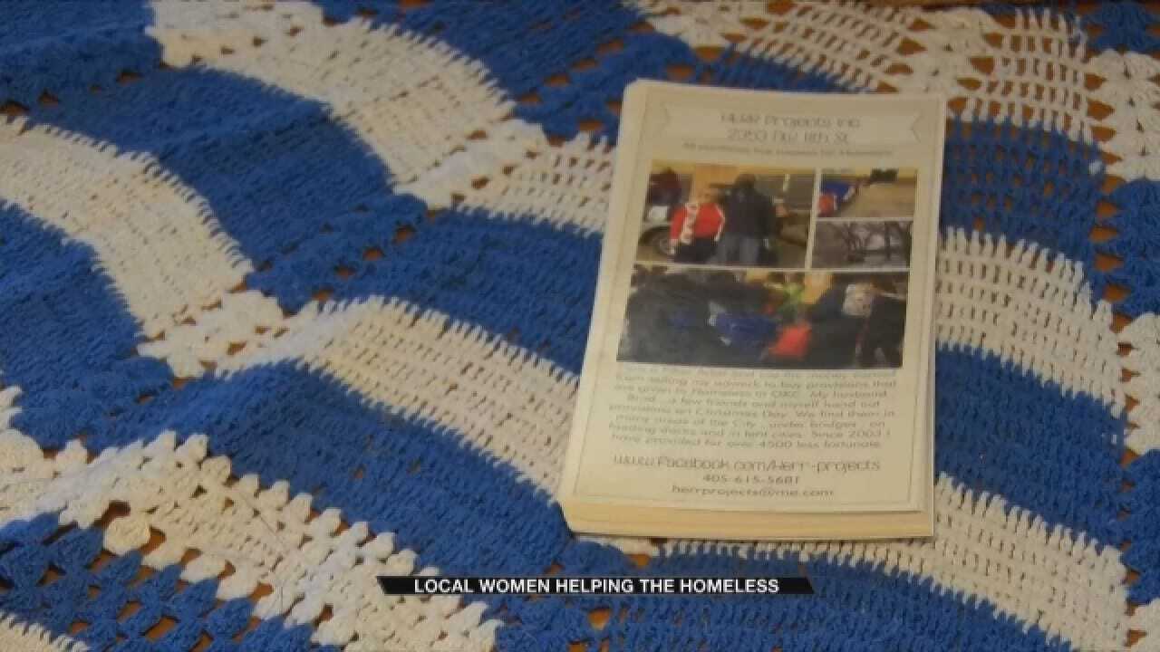 OKC Woman Crochets To Help Homeless During Winter Months