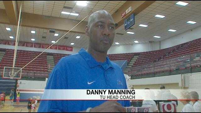 TU Coach Manning Leads Free Basketball Clinic In Moore