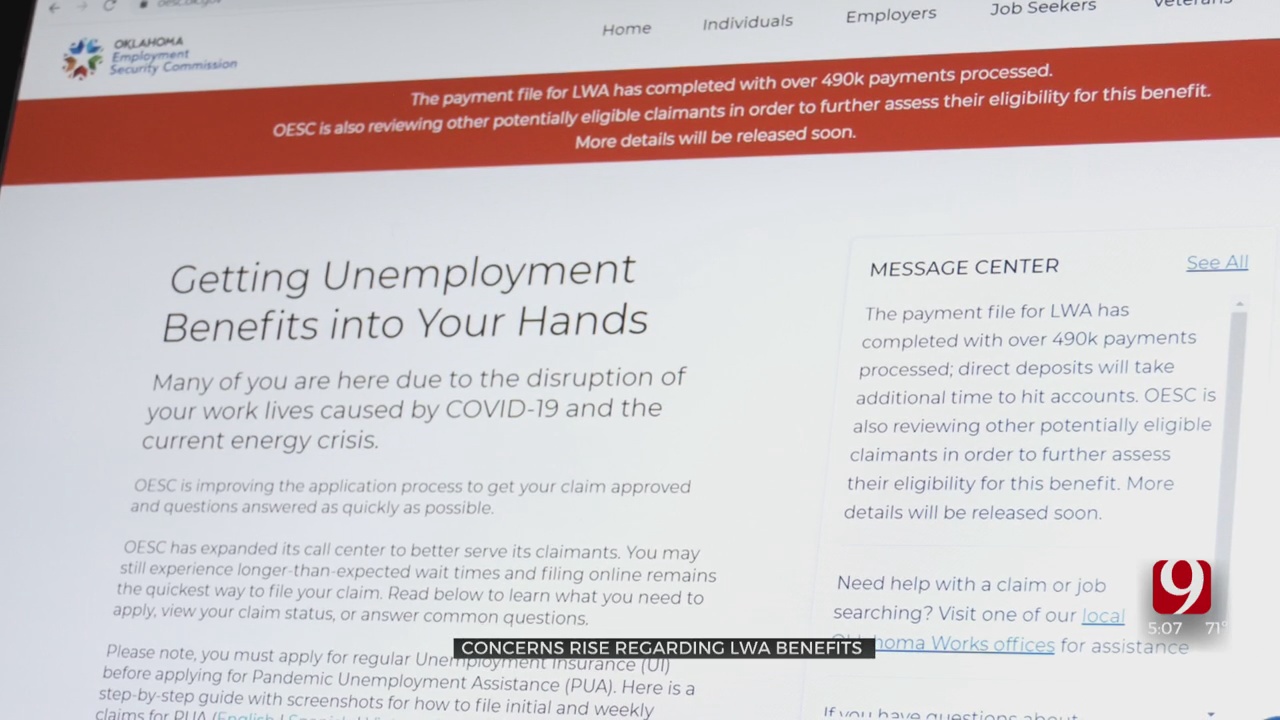 Some Oklahomans Say They Have Not Received Lost Wages Assistance Funds