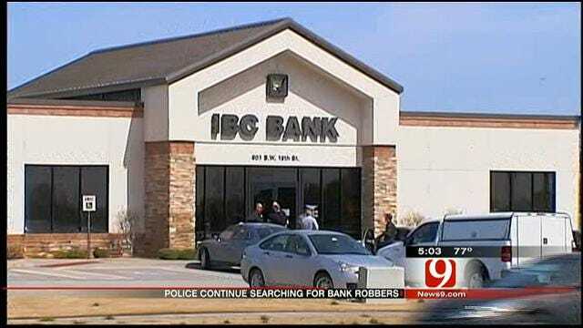 Manhunt On For Two Moore Bank Robbery Suspects