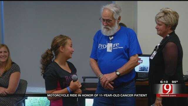 Motorcycle Ride In Honor Of 11-Year-Old Cancer Patient