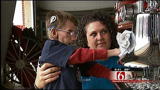 Sapulpa Special Needs Student Becomes Honorary Firefighter