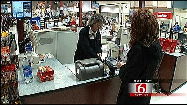Tulsa Cash Registers Ring As Folks Stock Up For Snow