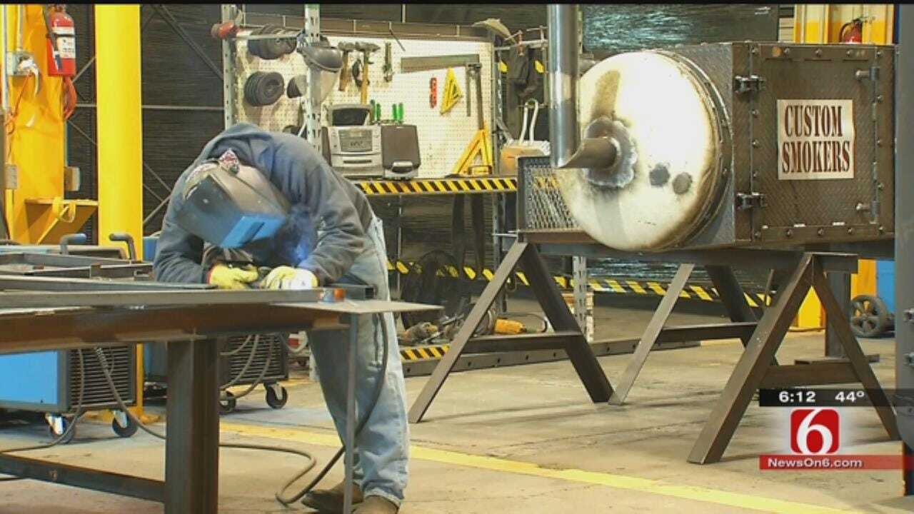 During Downtime, Oklahoma Steel Workers Build Custom Smokers