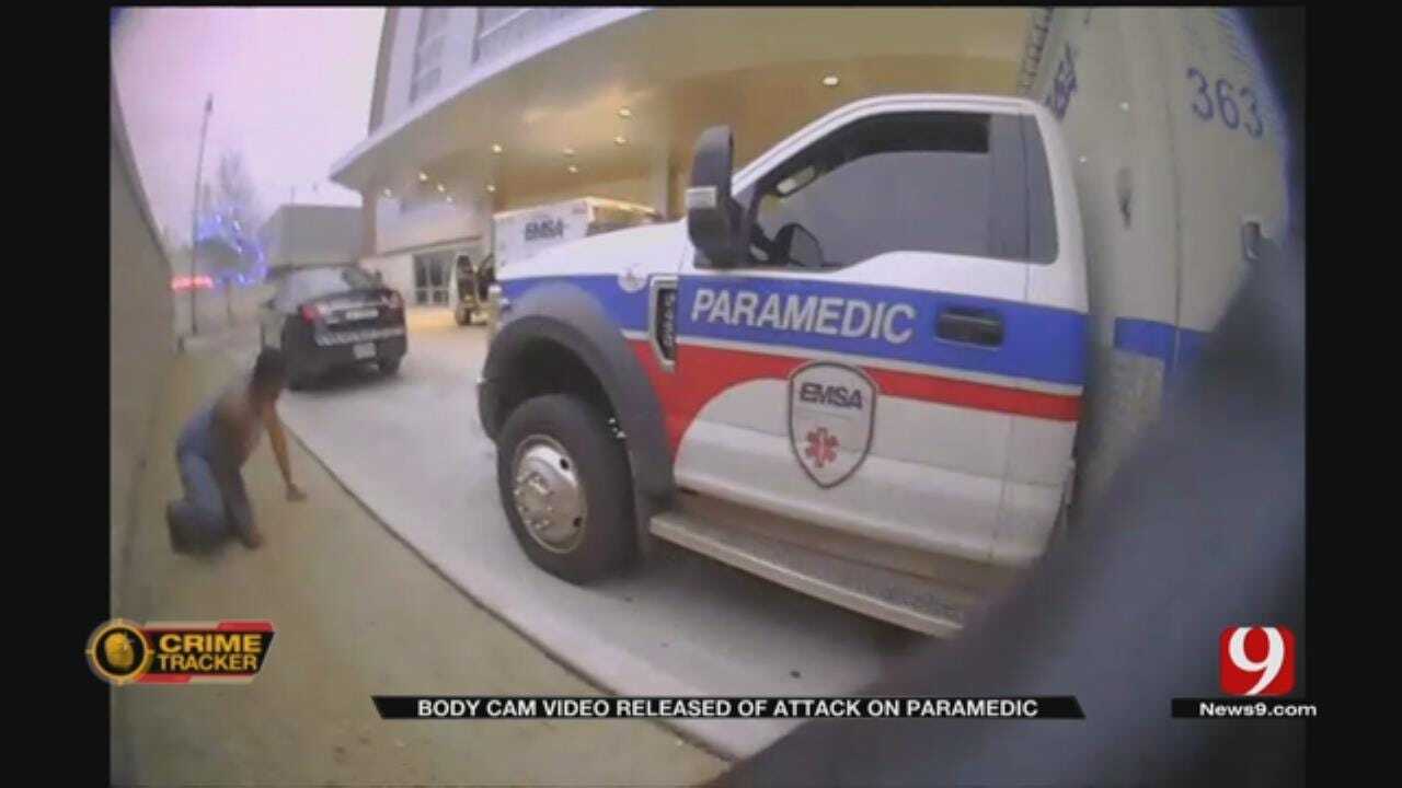 OCPD BodyCam Captures Takedown Of Suspect Attacking Paramedics