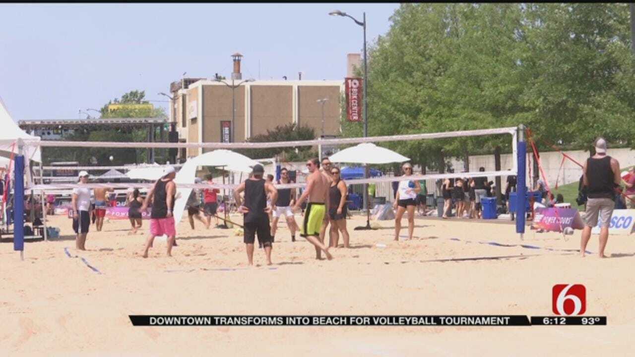 Tulsa Street Turned Into Beach For The Weekend