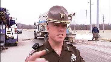 WEB EXTRA: OHP Trooper Russ Stritling Talks About Overturned Truck At Port