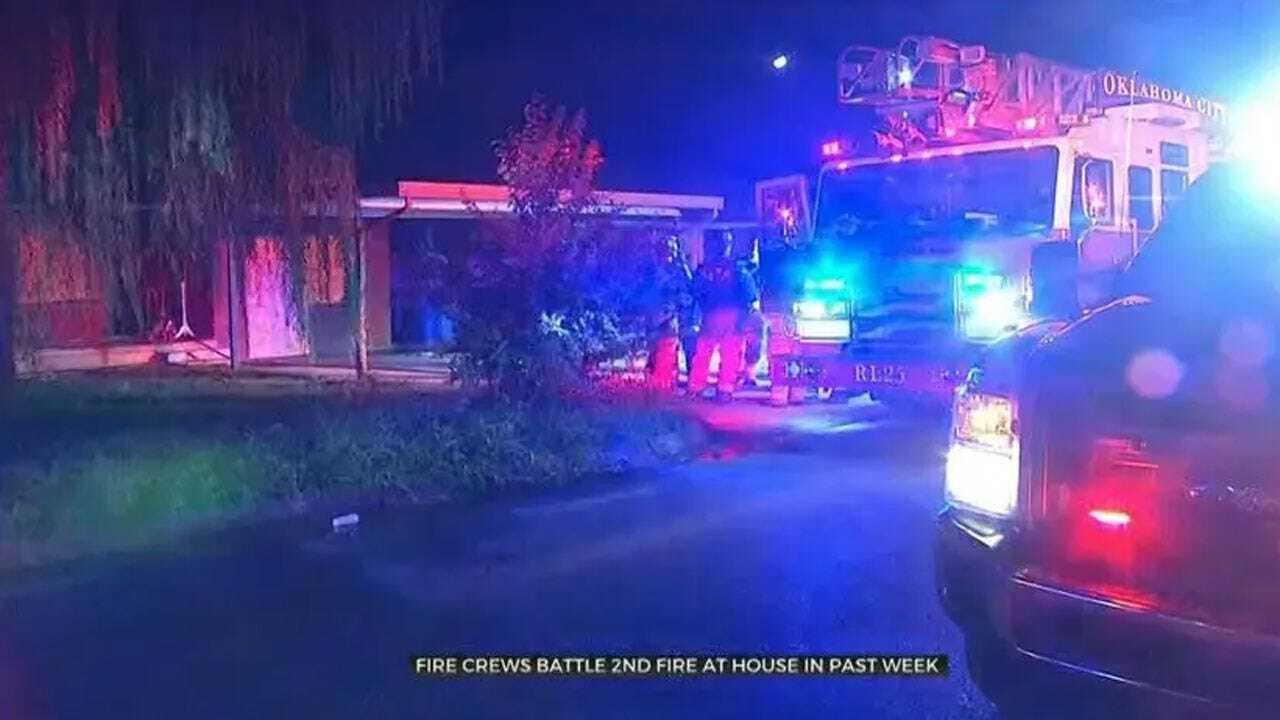 Firefighters Battle Second Fire At SW OKC Home In Past Week