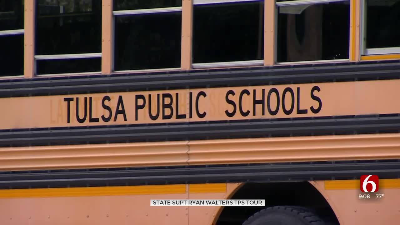 State Superintendent Ryan Walters Visits Tulsa Schools, Praises District For Improvements