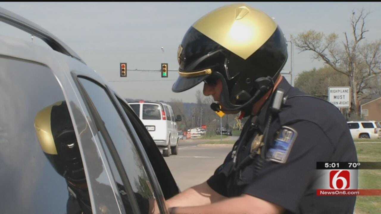 Tulsa Officers Enforcing Speed Limit, Keeping Construction Workers Safe