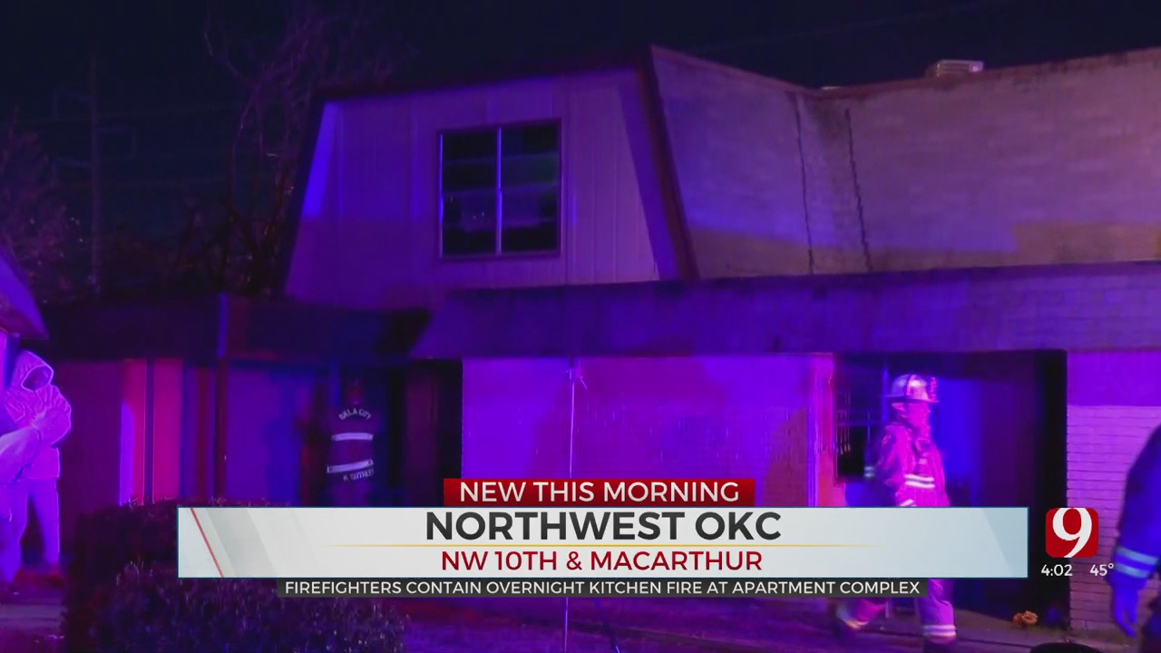 Firefighters Knock Down Overnight Kitchen Fire At NW OKC Apartment Complex 