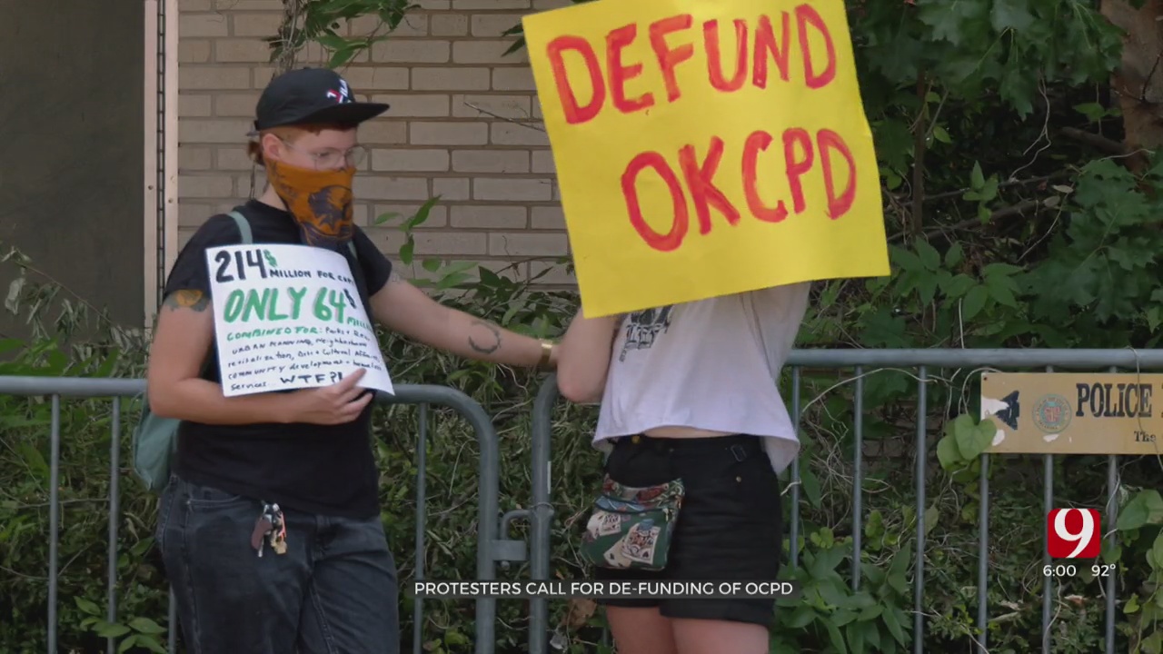Demonstrators Call For OKC Police To Be Defunded