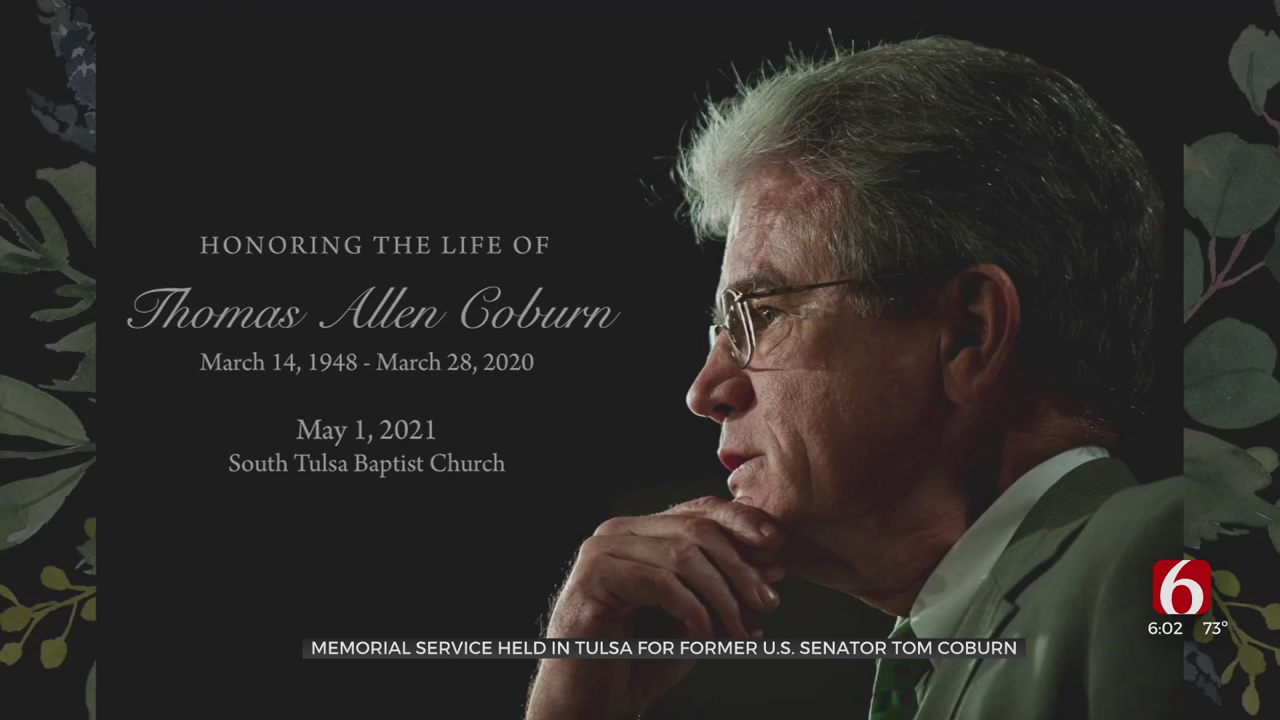 Memorial Service Held For Former Oklahoma Senator Tom Coburn