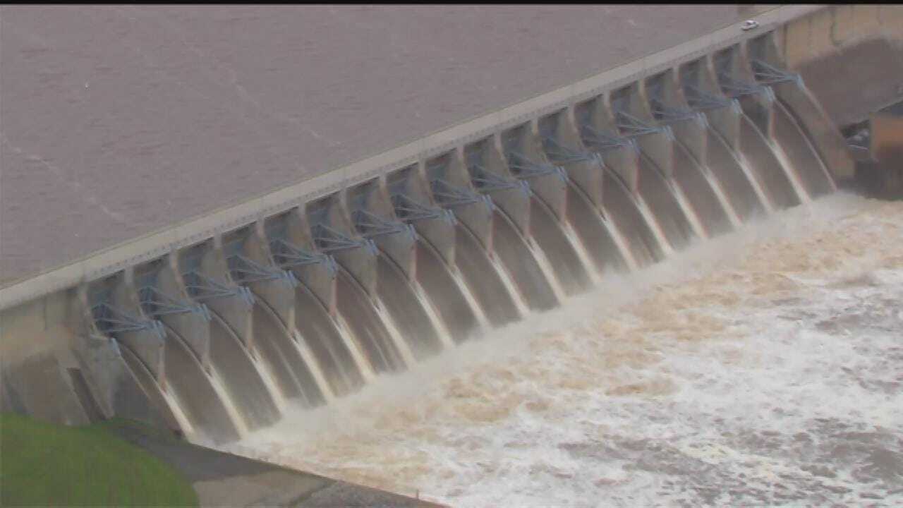 WATCH: Huge Amount Of Water Released From Lake Keystone