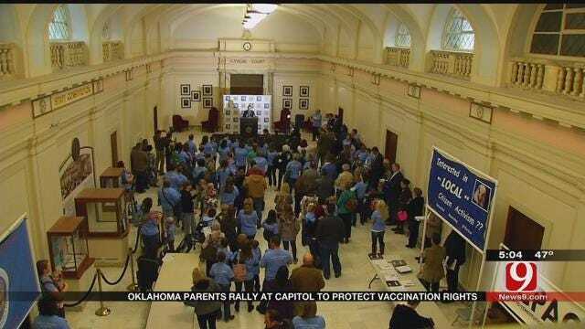 Parents Rally At State Capitol For Vaccination Choice