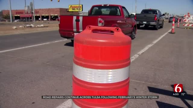 Potholes Impacting Drivers As Tulsa Crews Work To Repair Them