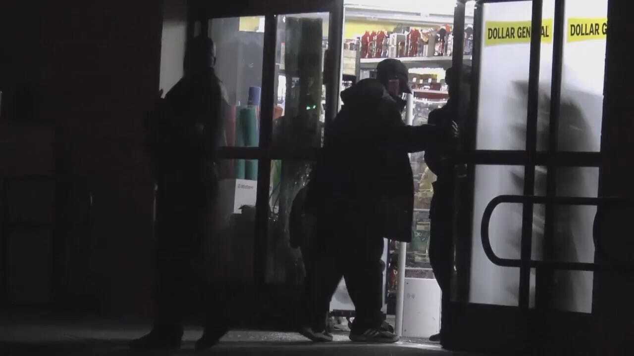 WEB EXTRA: Video From Scene Of Tulsa Store Burglary