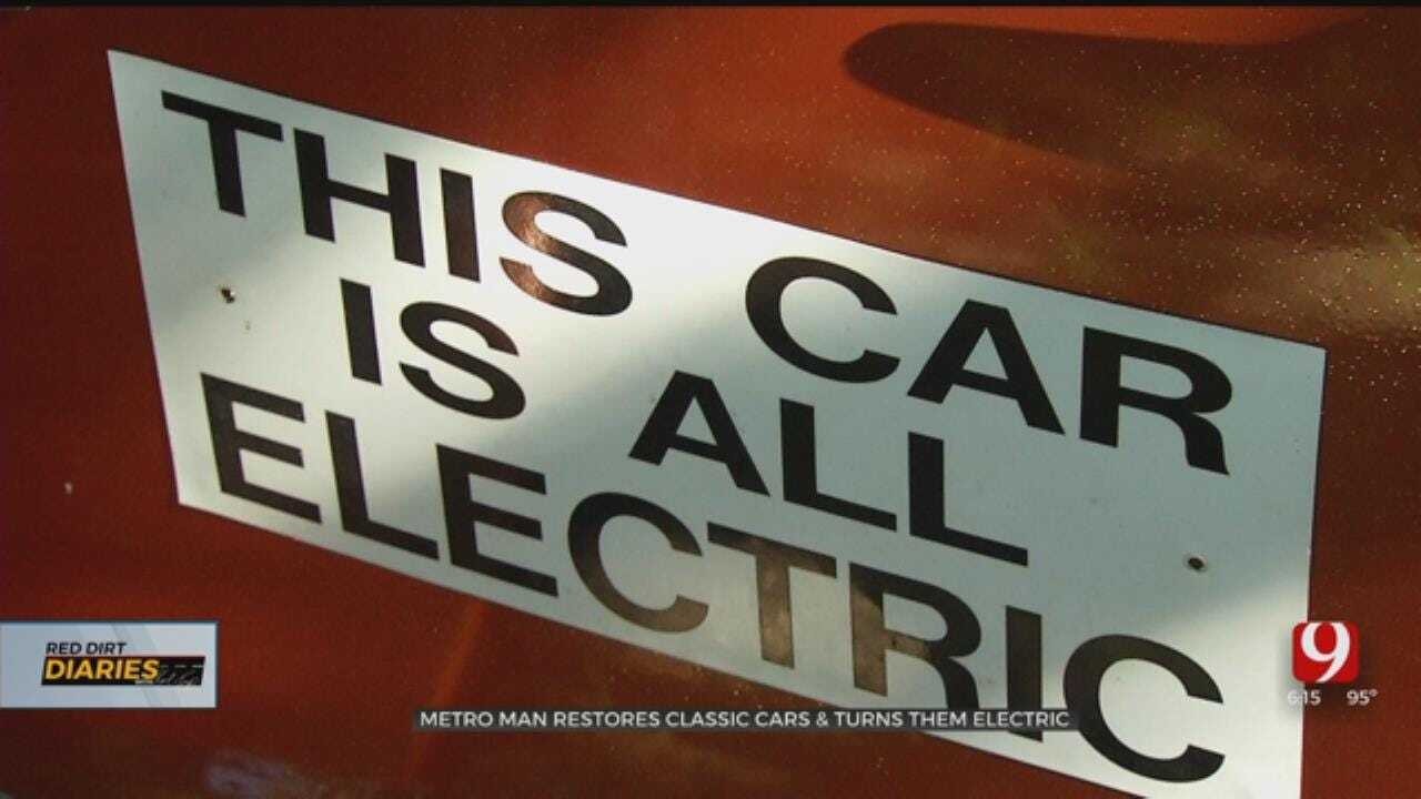 OKC Man Restoring Classic Cars Into New Electric Vehicles