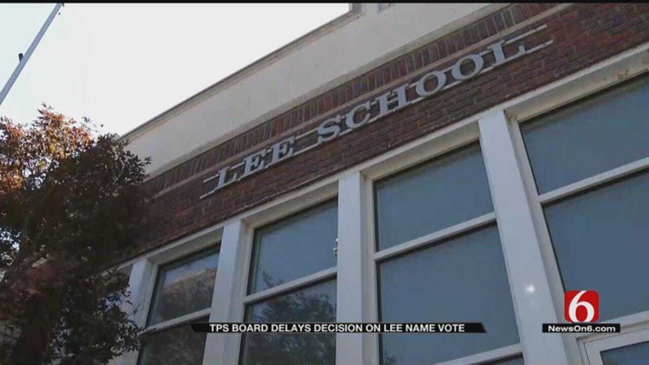 TPS Board Votes To Postpone Renaming 'Lee Elementary'