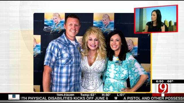 Bobbie Miller Meets Dolly Parton During Tulsa Tour