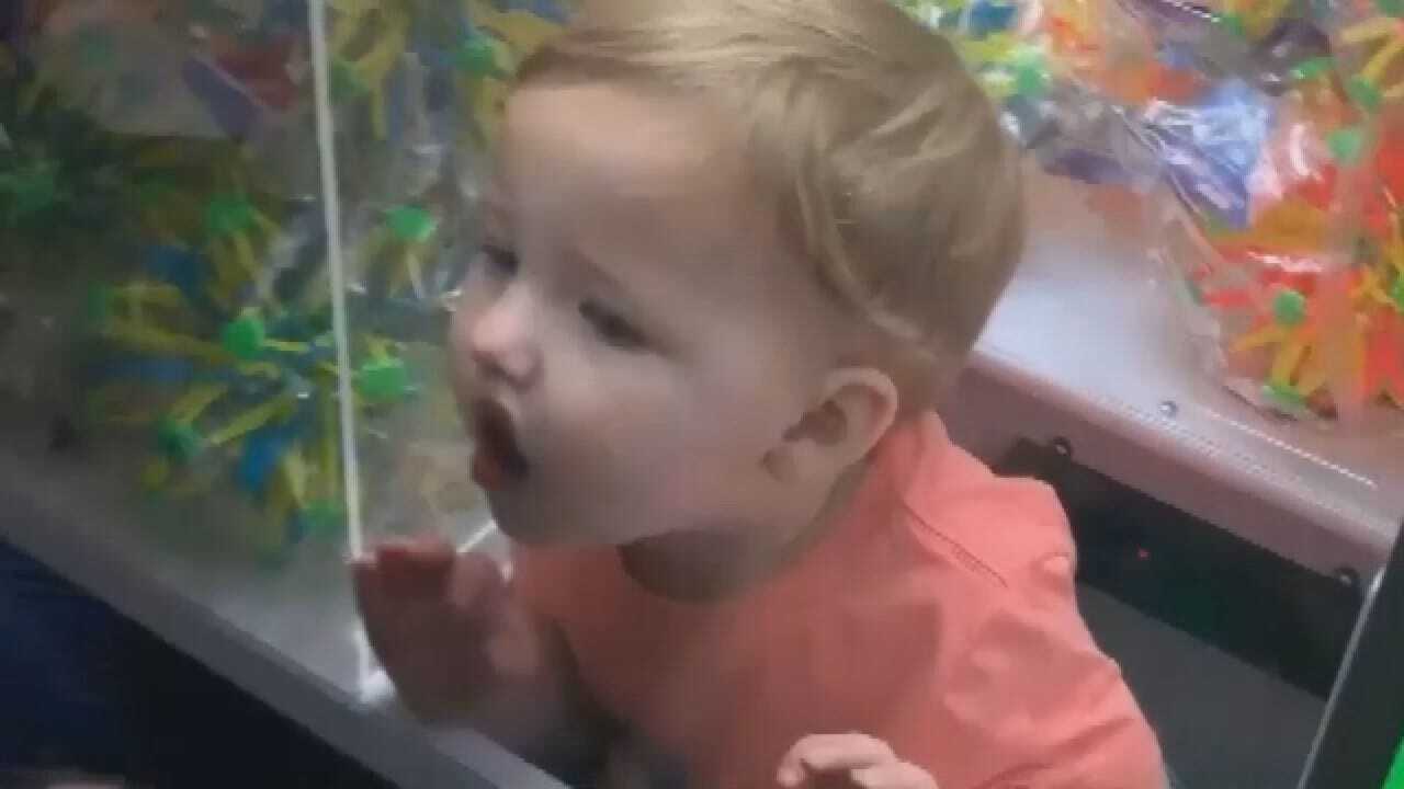 2-Year-Old Climbs Into 'Claw' Machine, Gets Trapped