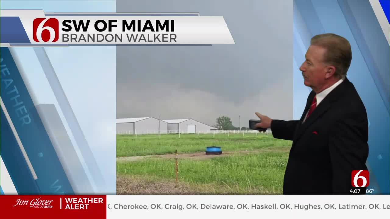 Tornado Briefly Touches Down Near Miami, Oklahoma