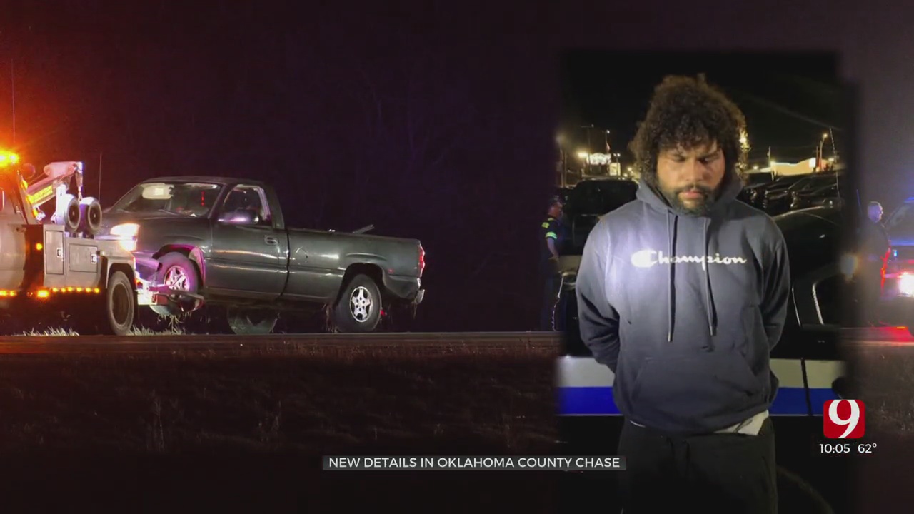 False Burglary Report Leads To Car Chase, Manhunt In Central Oklahoma 
