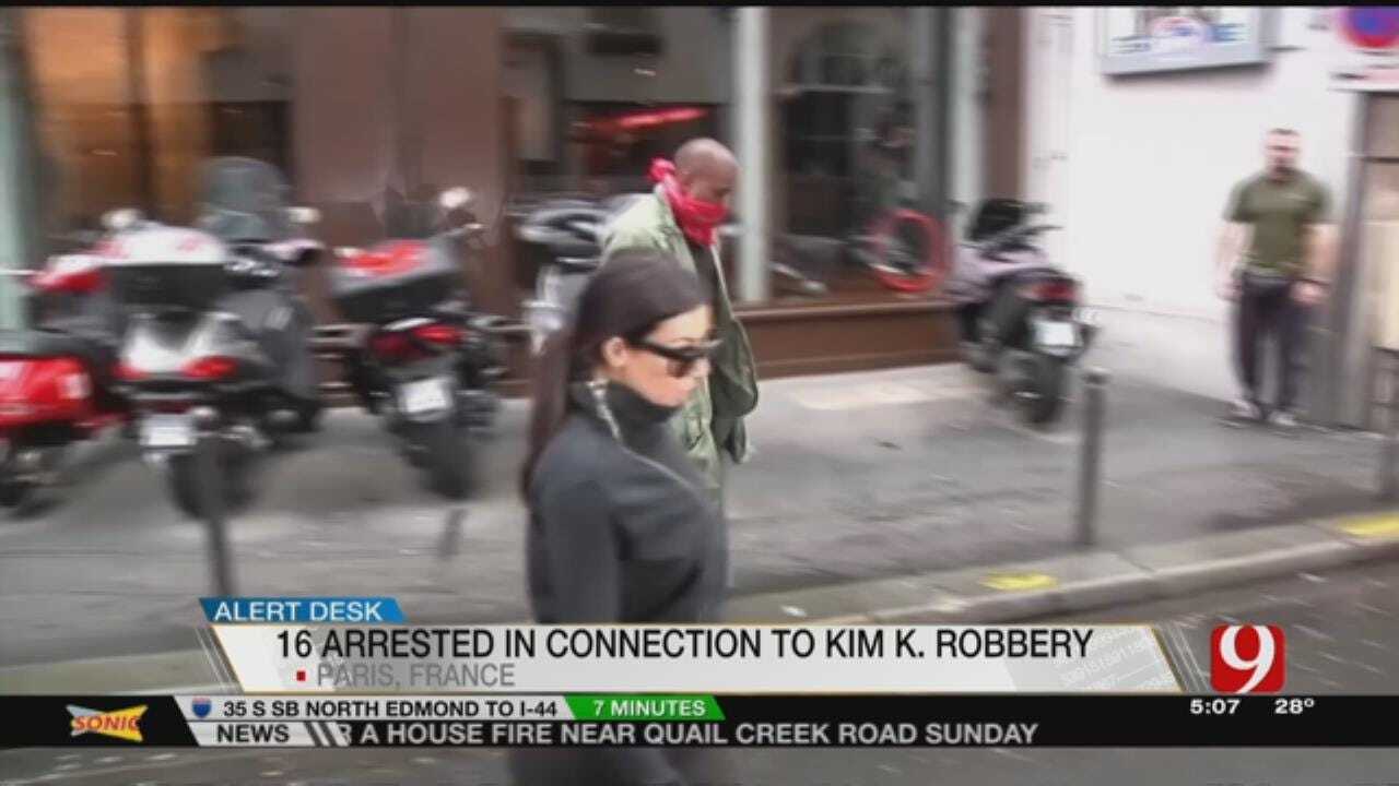 Paris Police: 16 Arrested Over Kardashian West Jewelry Heist