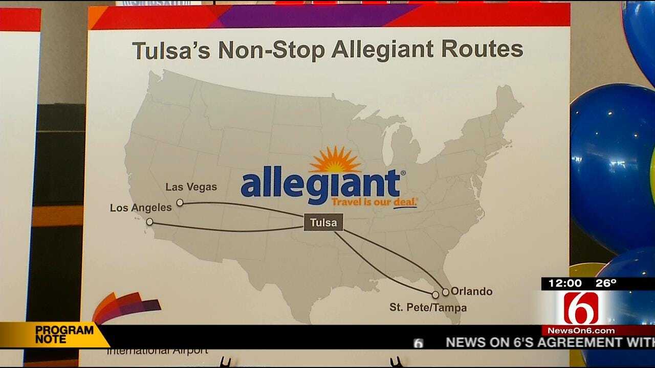 Allegiant Air To Expand Nonstop Service Out Of Tulsa