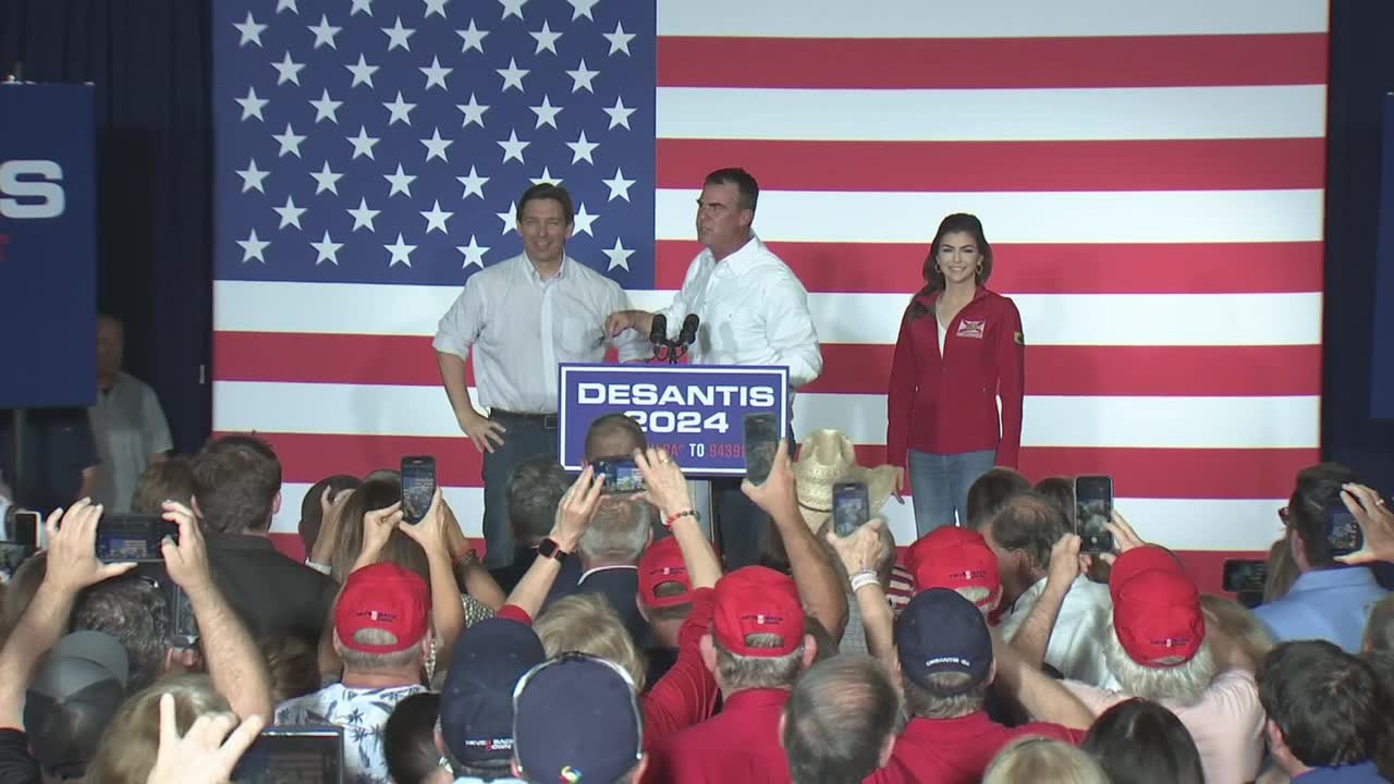 VIDEO: DeSantis Gets His First Gubernatorial Endorsement From Oklahoma Gov. Kevin Stitt