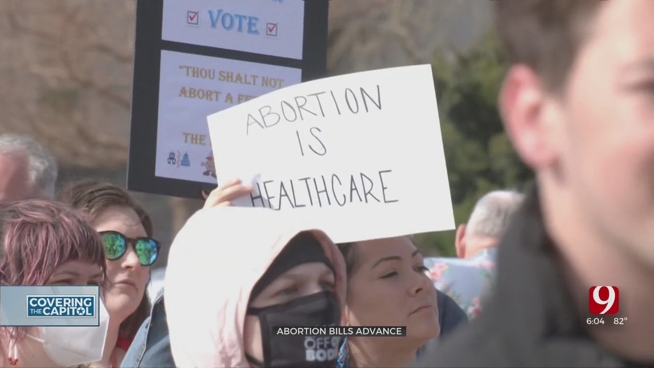 Oklahoma Lawmakers Send Anti-Abortion Bill To Governor, Pro-Choice Activists Rally Against Legislation