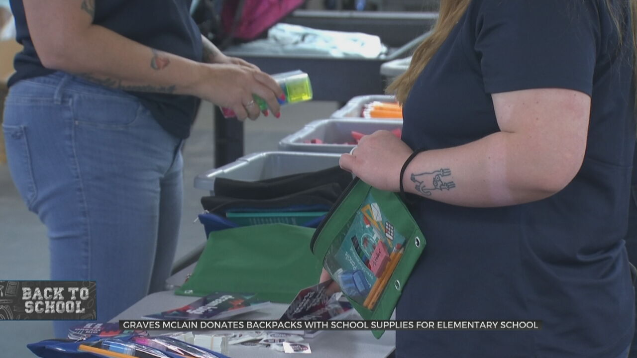 Local Law Firm Donates Backpacks With School Supplies For Elementary School Kids