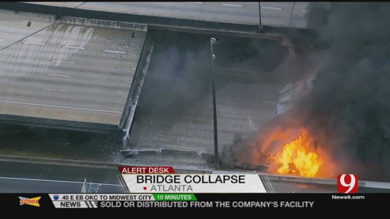 Massive Fire Crumbles Atlanta Interstate Bridge; None Hurt