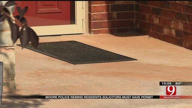 Moore Police Reminding Residents Solicitors Must Have Permit