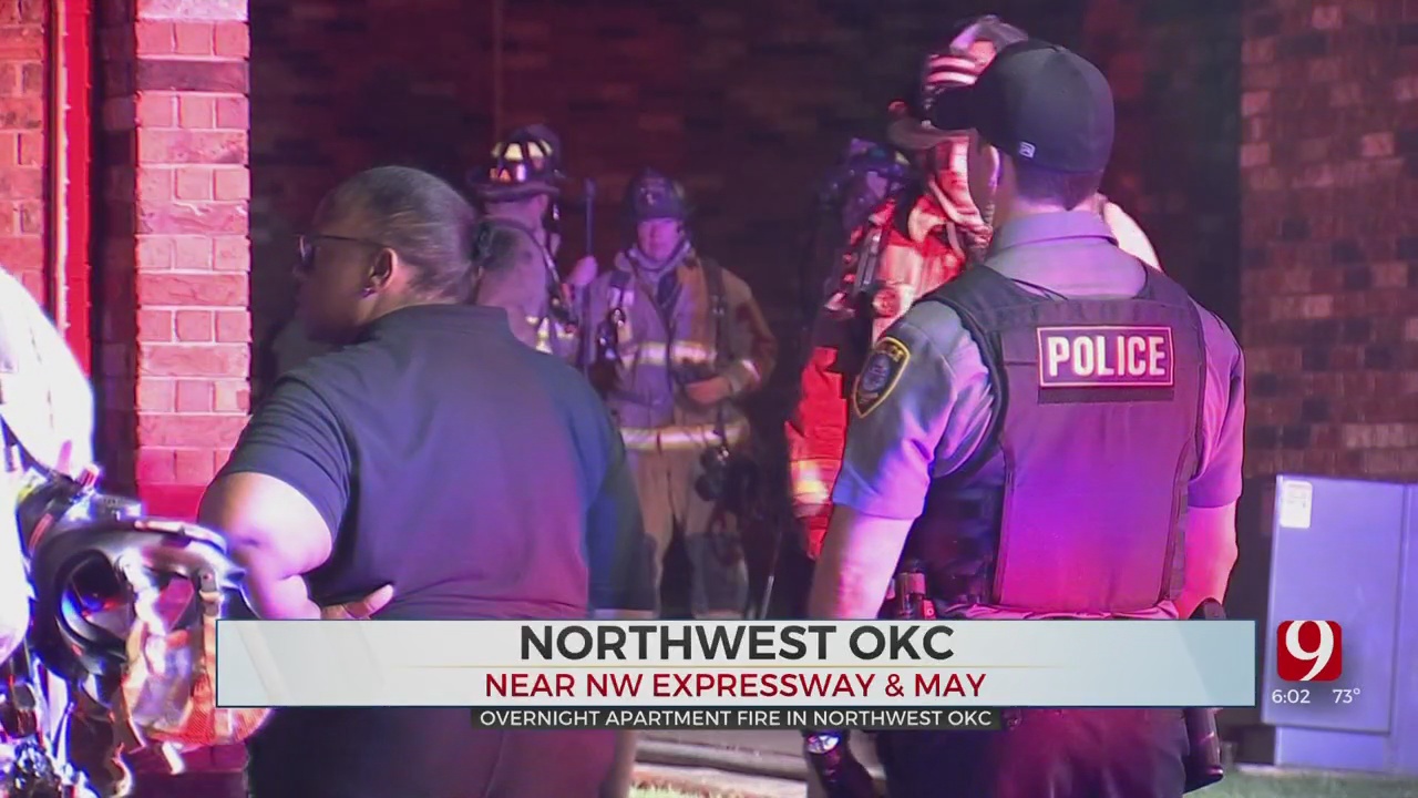 Fire Crews Rescue Kids In NW OKC Overnight Apartment Fire