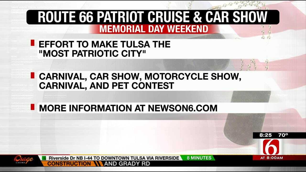 Route 66 Patriot Cruise and Car Show Coming To Tulsa On Memorial Day Weekend