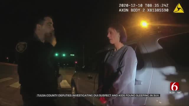 Tulsa Co. Deputies Release Body Cam Footage Of DUI Suspect Found With Kids In Car 