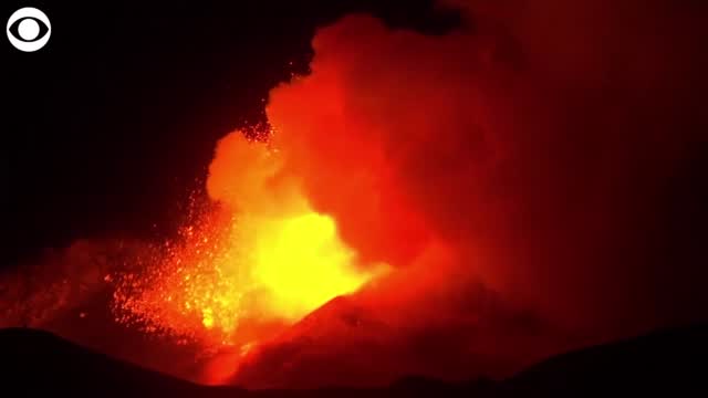 Watch: Mount Etna In Italy Erupts