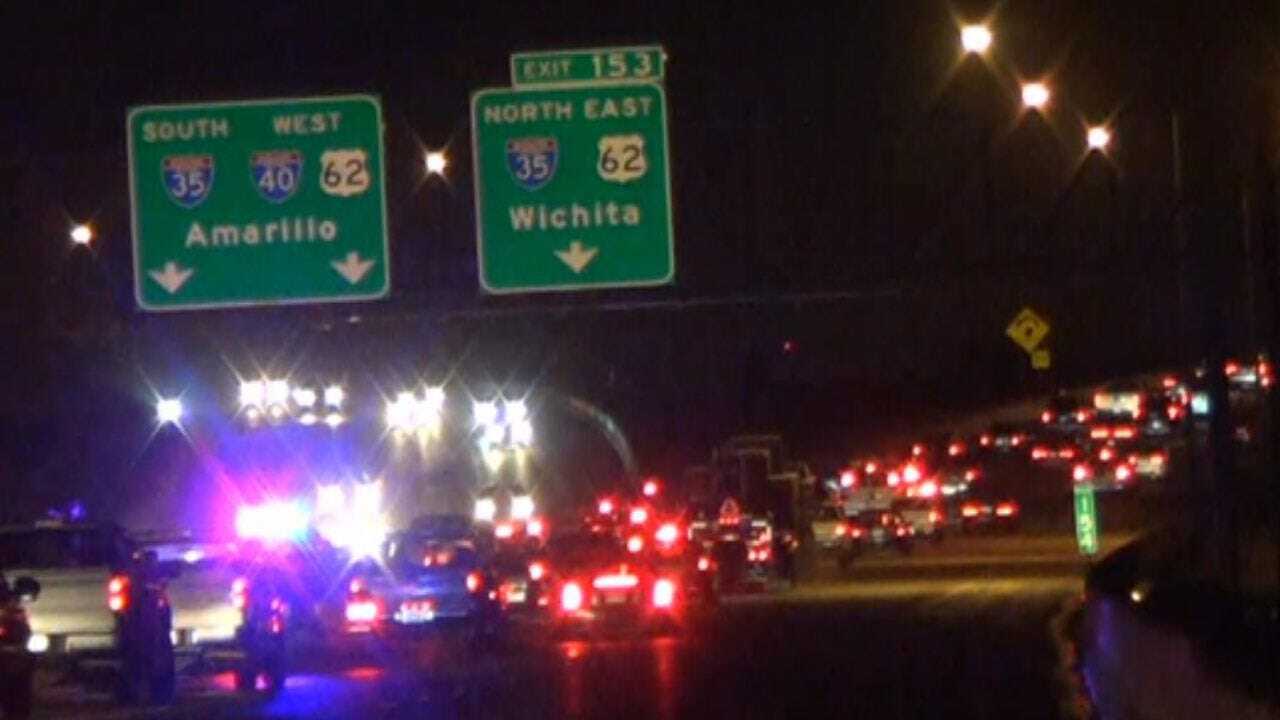 Fuel Spill On I-40 WB Near I-35 Off Ramp