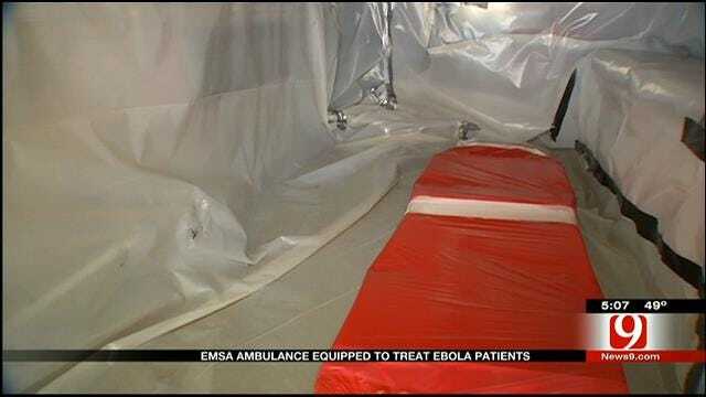 EMSA Ambulance Equipped To Treat Ebola Patients