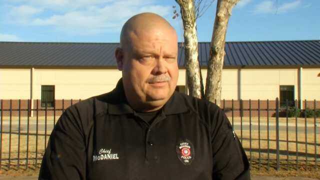 WEB EXTRA: Mounds Police Chief Tim McDaniel On Bomb Threat