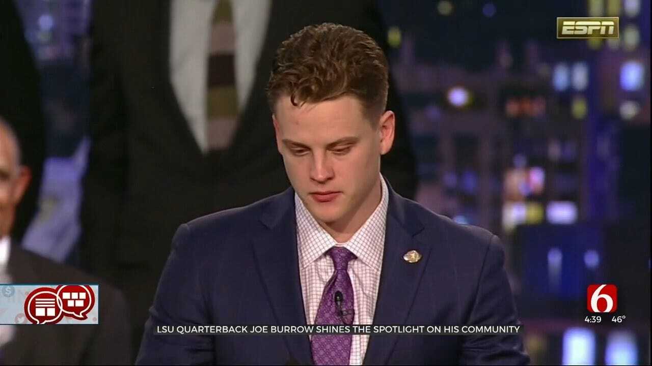 Something To Talk About: Joe Burrow Advocates For Hungry Kids