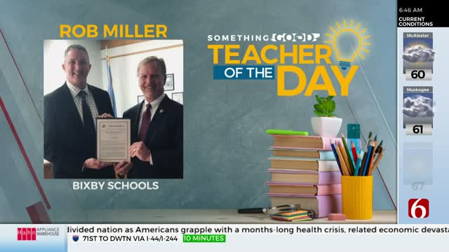 Something Good: Teacher Of The Day Rob Miller 