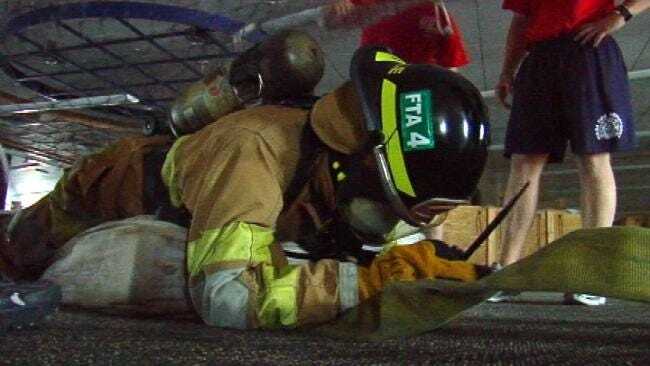 Tulsa Firefighters Learn Self-Rescue Techniques