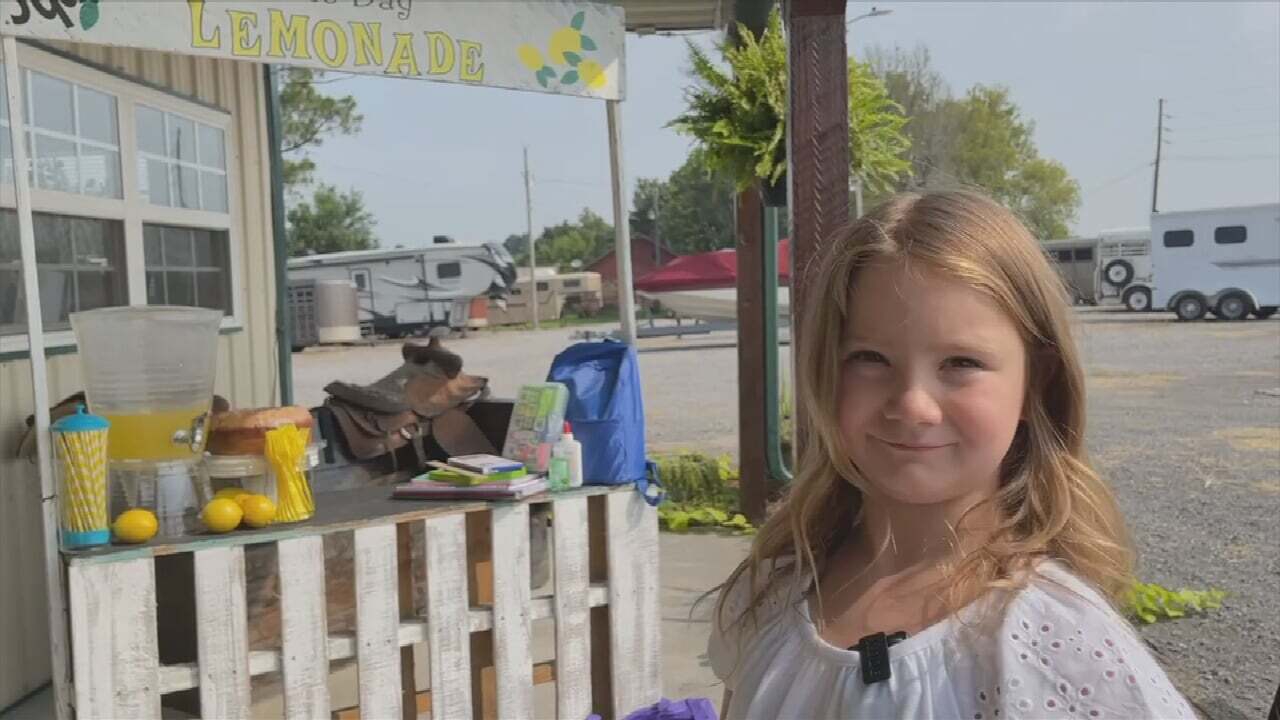 Wagoner 6-Year-Old Uses Lemonade Stand Money To Buy School Supplies For Others
